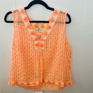 Vineyard Vines Orange Pineapple Tank Top